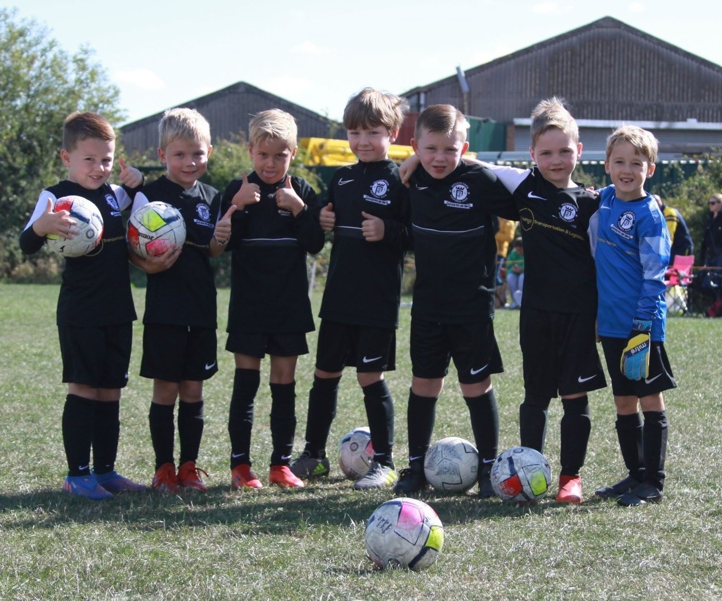 U7s Blacks team photo